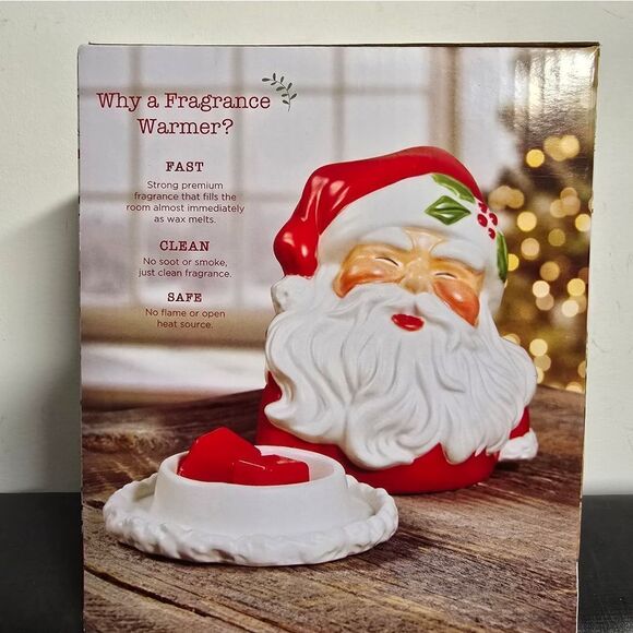 New Christmas Scentsationals Wax Fragrance Warmer, Vintage Santa - Picture 7 of 9